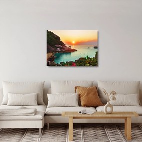 Gyönyörű strand képe (üvegen) (70x50 cm)
