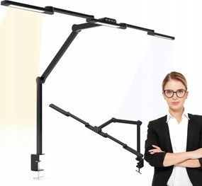 Asztali Led Lámpa Fényerő És Színszabályzó Hárompontos FEKETE1300 LM