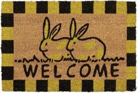 Lábtörlő nyuszi mintával relaxdays