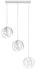 Sollux SL.1085 - Csillár zsinóron TULOS 3xE27/60W/230V fehér