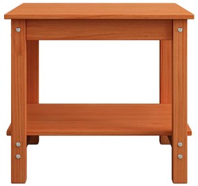 Dohányzóasztal Viaszbarna 50 x 50 x 45 cm Tömör fenyőfa