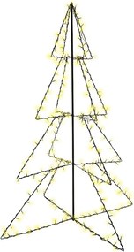 vidaXL 240 LED-es beltéri/kültéri kúp alakú karácsonyfa 115 x 150 cm