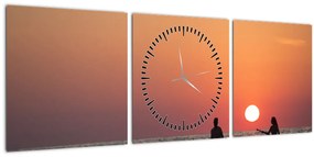 Kenuzók képe naplementekor (órával) (90x30 cm)
