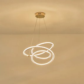 EUROLAMP ARTE ILLUMINA SATURN Függesztett lámpatest beépített LED 40W 3000Κ L50 GOLD