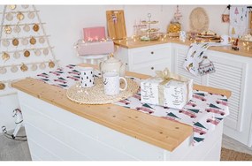 Pamut asztali futó karácsonyi mintával 40x140 cm Christmas Ride – Butter Kings