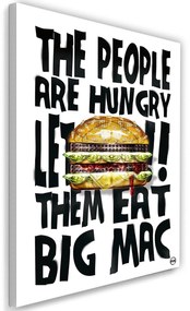 Gario Vászonkép Felirat és nagy hamburger - Rubiant Méret: 40 x 60 cm