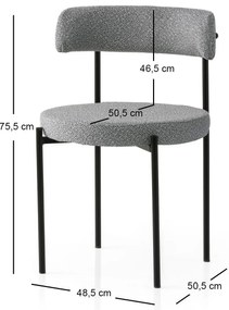 Étkezőszék szett (2 db) Gını - 4012 V2