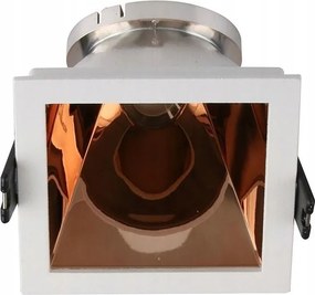 Szem V-tac GU10 Süllyesztett Fehér/Rózsaszín Arany Négyzet VT-875-WR