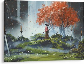 Kép - A kardok kertjének illusztrációja (70x50 cm)