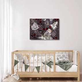 Pillangók képe (üvegen) (70x50 cm)