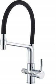 HĂĄromutas konyhai csaptelep Liveo szƱrĆhöz KrĂłm