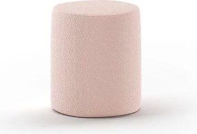 Világos rózsaszín buklé gyerek puff MOON – Vipack