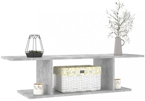 betonszürke falra szerelhető TV-szekrény 103 x 30 x 26,5 cm