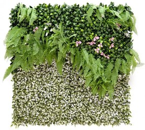 Fátyolvirág műanyag zöldfal 100x100 cm