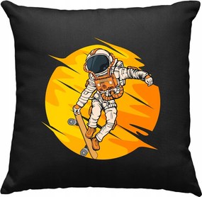 Asztronauta párna gördeszkán, fekete