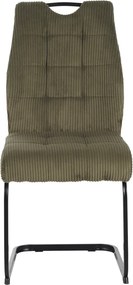 Étkezőszék, zöld/fekete, KELMA