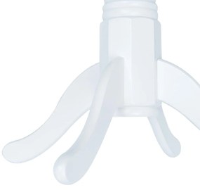 Fehér tömör gumifa étkezőasztal 106 cm
