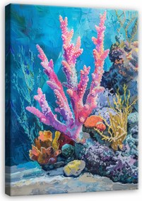 Vászonkép Korallzátony Óceán Tenger Hálószoba Nappali Vászon Fal 40x30