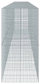 horganyzott vas gabion kosár fedéllel 1000 x 100 x 200 cm