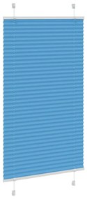 pliszírozott redőny kék 75x150 cm szövetszélesség 74,4 cm