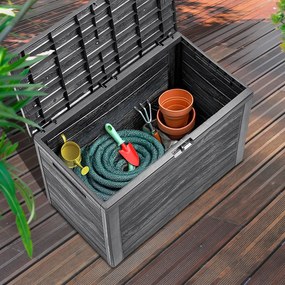 WOODEBOX tárolódoboz, 190L, 78x44x55 cm, antracit Prosperplast