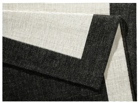 Panama fekete-krémszínű kültéri szőnyeg, 80 x 150 cm - NORTHRUGS