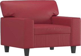 vidaXL bordó műbőr kanapéfotel 60 cm
