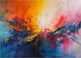 Üveg kép - Színes absztrakció (70x50 cm)