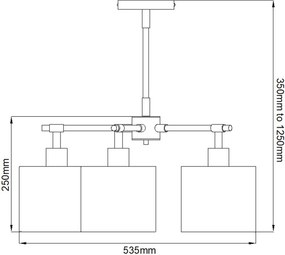 Elstead Lighting BALANCE BALANCE5-BRPB Csillár 5x60W/E27
