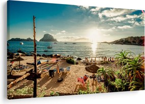 Kép - Strand emberekkel (90x60 cm)