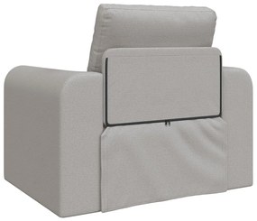 Padlós Sofa Ágy 2 az 1-ben Felhőszürke 98x71x83 cm Textil