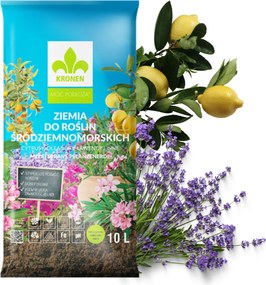 Föld szubsztrátum Mediterrán Citrus Levendula leanderekhez 10L Kronen