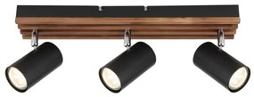 Globo 57909-3 - Spotlámpa KAYDEN 3xGU10/25W/230V fekete