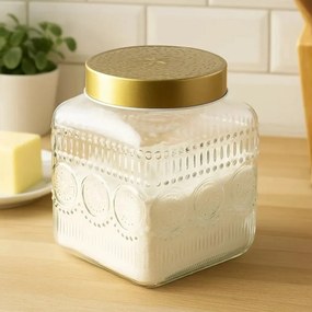 Altom Üvegedény szett arany fedéllel Daisy 1,8 l,4 db, 1,8 l