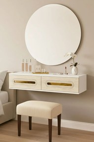 Rany 120 - White, Travertine, Gold