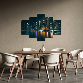 Egy kép az éjszakai Szingapúrról (150x105 cm)