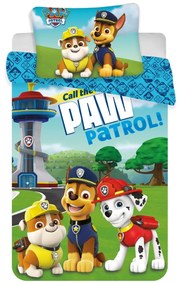 Gyermek pamut ágynemű kiságyba, Paw Patrol121 baby, 100 x 135 cm, 40 x 60 cm