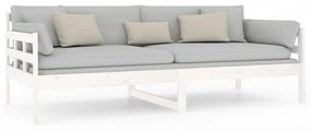 fehér tömör fenyőfa kanapéágy 90 x 200 cm