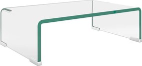 vidaXL átlátszó üveg TV/monitor állvány 40x25x11 cm