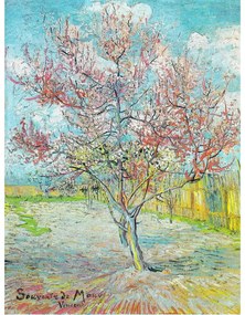 Reprodukciós kép 30x40 cm Pink Peach Trees, Vincent van Gogh – Fedkolor