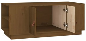 mézbarna tömör fenyőfa dohányzóasztal 100 x 50 x 41 cm