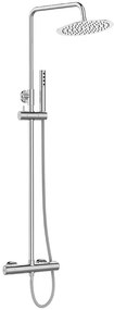 Laveo Pretto, falra szerelhető zuhanyoszlop termosztatikus csapteleppel, króm, LAV-PLP_00TD