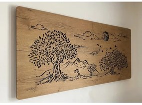 Li-Go 5478/DUB2 - Fényerőszabályozható LED fali dekoráció LED/24W/230V 130x60 cm tölgy