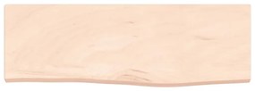 kezeletlen tömör tölgyfa fali polc 60x20x2 cm