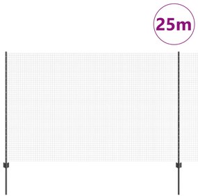 Hegesztett drótkerítés szett 2 db-os Szürke Fém Nagy Tartós