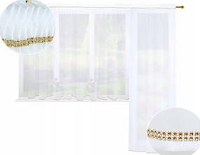 Kész erkély függöny szett fátyol strasszok 1