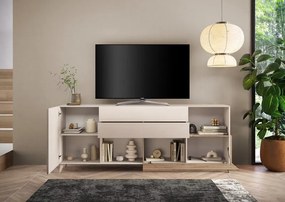 Monaco 2 fiókos TV szekrény kasmír/Cadiz tölgy 241 cm