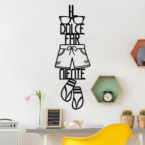 Dolce fém fali dekoráció, 30×85 cm