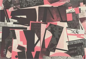 Fotótapéta Flizelin Dekoratív tapéta Geometrikus kollázs 152x104 Ragasztó