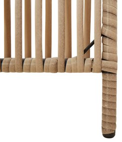 bézs 4 paneles polyrattan térelválasztó